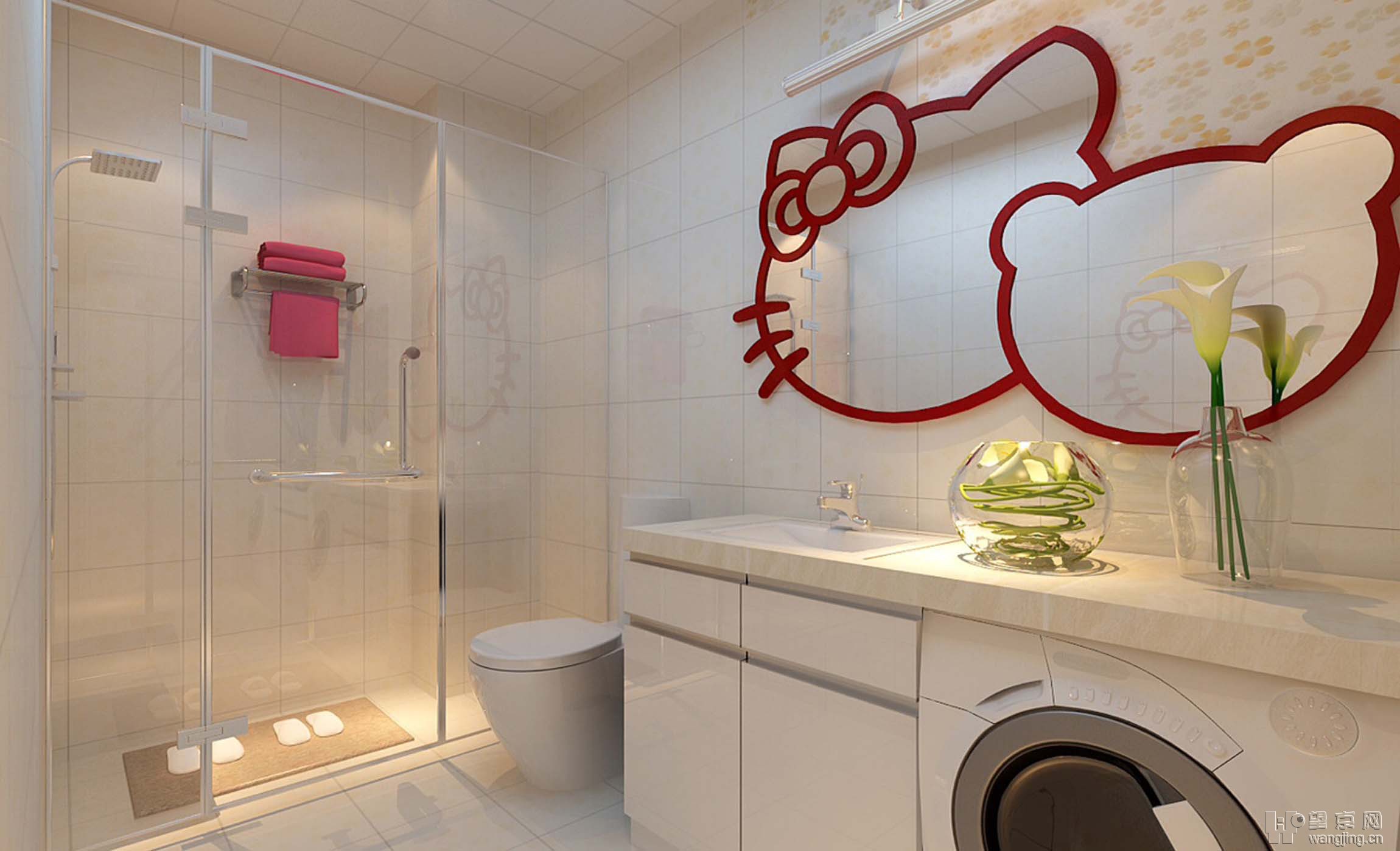 项目名称:双合家园小区 装修风格: Hello kitty 户型: 二室一厅一厨一卫 建筑面积:90平米 套餐类型:388套餐(含基础装修、福乐阁墙漆、生活家地板、新中源瓷砖、巴赫曼实木复合套装门、顶固五金、巴赫曼整体橱柜、箭牌洁具、阿里斯顿铝扣板等) 套餐外造价:28700元(防水、水路改造、电路改造、地面找平、套餐外橱柜、电视背景墙、餐区新建背景墙、石膏板吊顶、石膏线、垃圾清运、灯具安装、管理费、税金等) 总造价:67500元 业主背景和需求:业主是一家两口对设计的要求比较高,整个空间整体的功能布局合