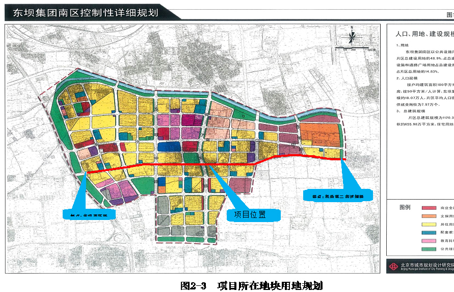 朝阳区东坝乡单店南路道路工程项目公示